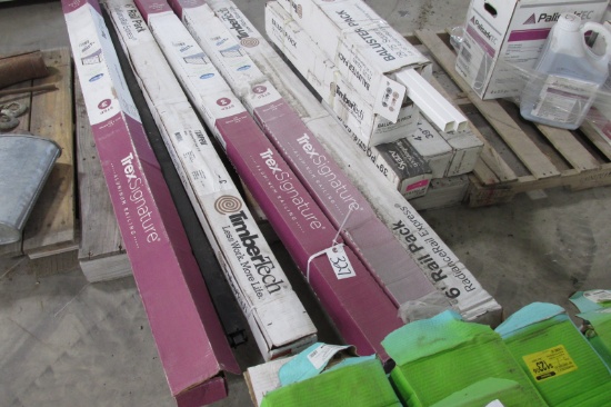 UNUSED TIMBER TECH RAIL KITS: 6' RAILO & BALUSTER KITS, POST SLEEVES, & MISC.
