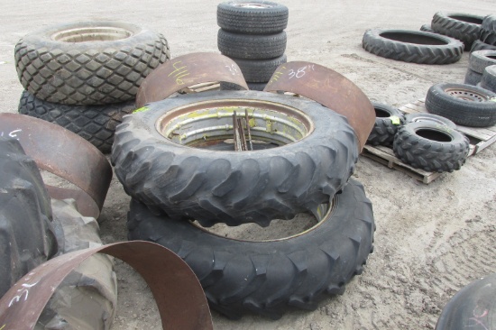 2-14.9 x 38" DUALS w / bands