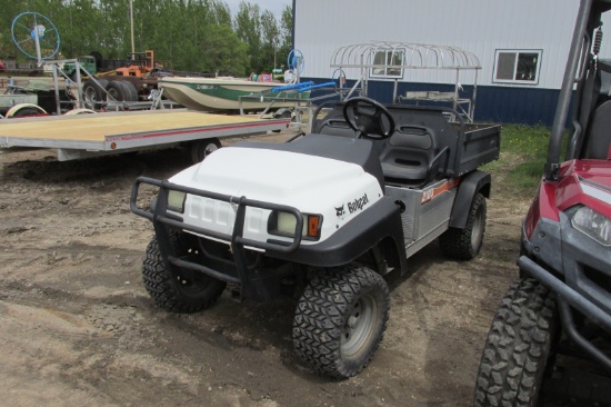 BOBCAT 2100 CLUB CAR UTV, dump box, reverse touchy, runs ok, no paperwork