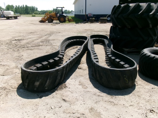 SET OF 16" TRACKS OFF OF JOHN DEERE 8520, lugs are good