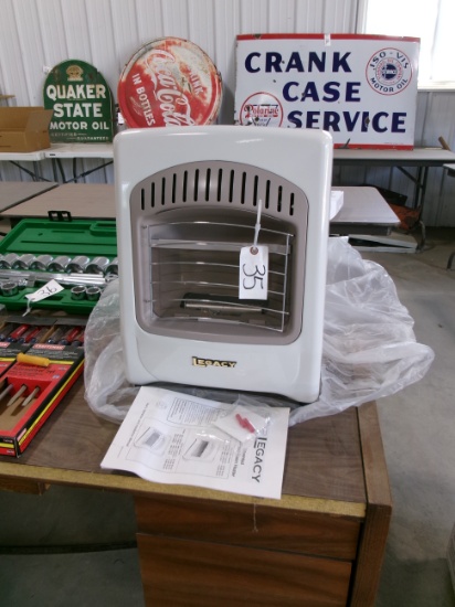 UNUSED LEGACY WALL MOUNT 10,000 BTU GAS HEATER
