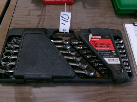 14 PC. CRAFTSMAN 11/32"- 1 1/8" COMBINATION WRENCH SET