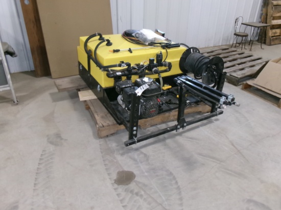 FS MFG.  12 VOLT 50 GALLON SIDE X SIDE  SPRAYER, 30' boom, Honda GX 120 motor, wand  w/ hose reel, i