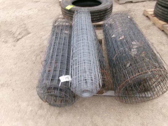 4- PARTIAL ROLLS of 4' HIGH FENCING