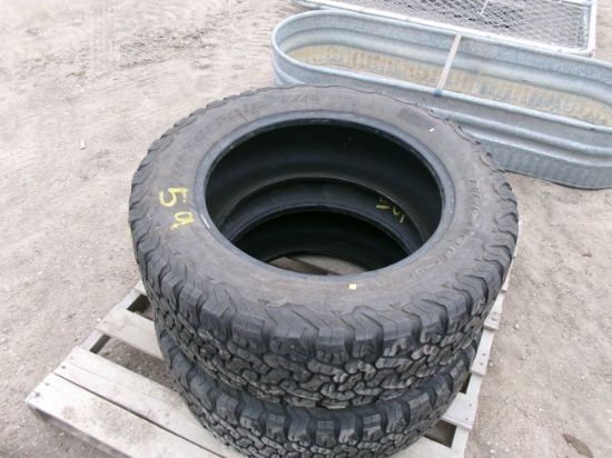 2-BF GOODRICH ALL TERRIAN LT 275 / 60R / 20" TIRES