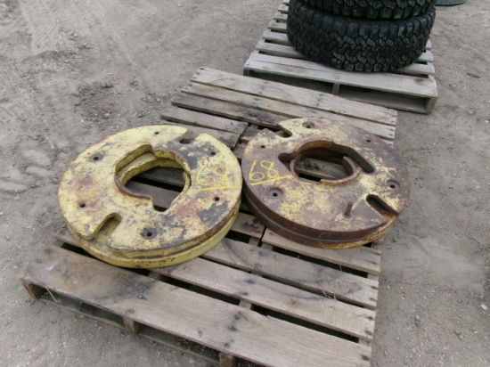 4-JOHN DEERE WHEEL WTS ( 4 X your bid )