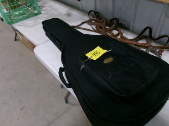 MAIN STREET CAMO GUITAR & CASE, like new