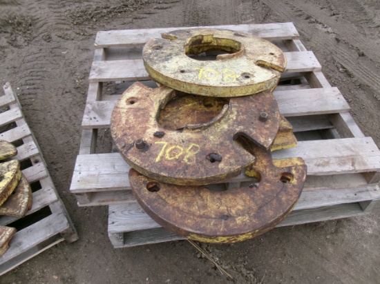 4-JOHN DEERE REAR END WEIGHTS
