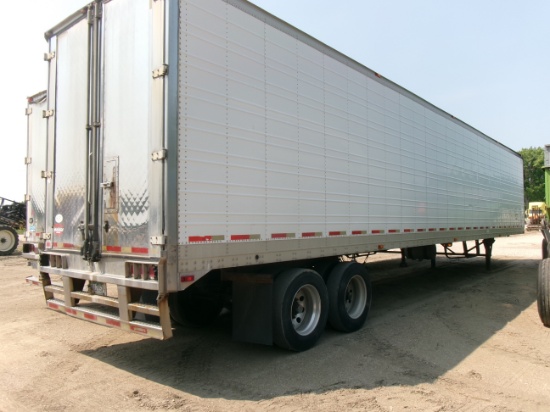 2004 53' WALBASH REEFER STORAGE TRAILER, swing doors