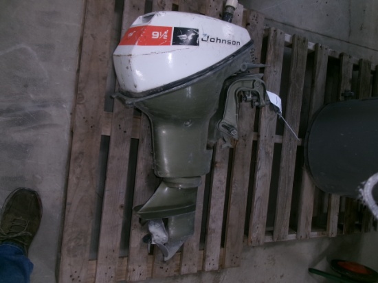 9 1/2 H.P. 50TH ANNIVERSITY JOHNSON OUTBOARD, ran last yr.