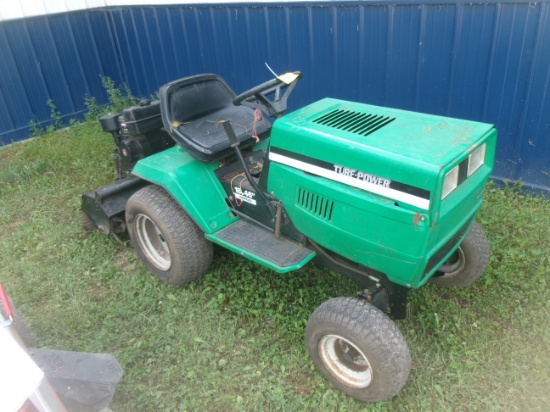 TURF POWER 18 H.P. BRIGGS RIDER w / 40 " 8 H.P. BRIGGS TILLER, runs