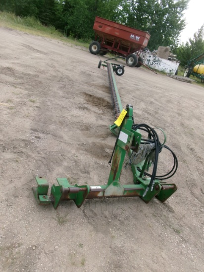 25' FALLS MFG CRP 3 PT. CLIPPER, hyd. drive, 3 pt. swivels for length wise transport
