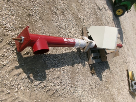 UNUSED 6" X 16' BIN UNLOADING AUGER w / hopper bottom