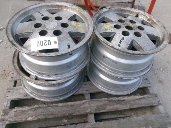 4-7" X 16" 6 BOLT ALUMINUM RIMS