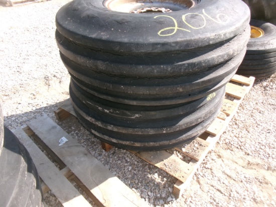 2-14L x 16.1 8 BOLT RIBBED TIRES