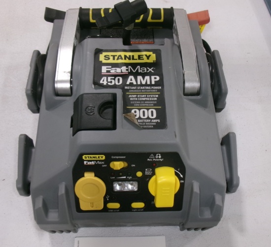 STANLEY 450 AMP BATTERY JUMPER PAK / AIR COMPRESSER