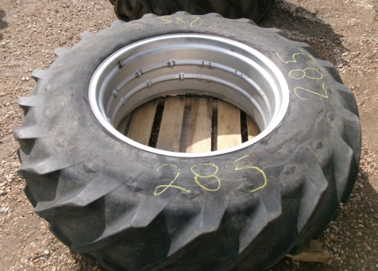 2-18.4 X 34" TIRES on OPEN RIMS