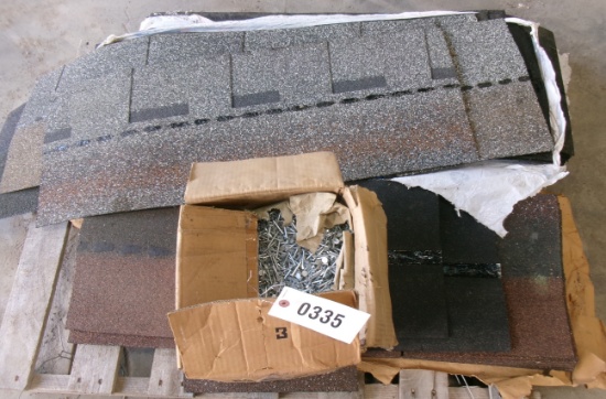 Partial Bundles Of Grey & Brown Shingles & Shingle Nails