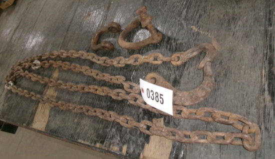 14' X 3/8" LOG CHAIN, STRAIGHT CLEVIS, & TWIST CLEVIS