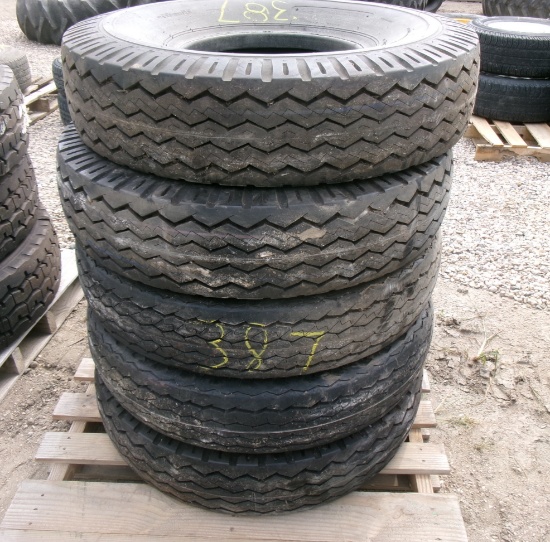 5-10.00 x 15" UNUSED TIRES