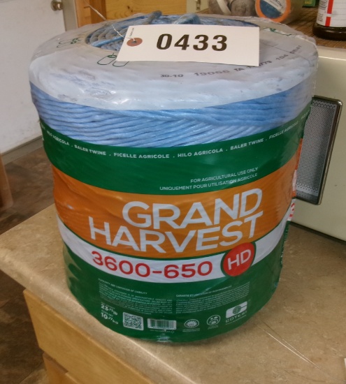 PALLET OF 36 ROLLS OF GRAND HARVEST 3600-650 HD BALER TWINE (36 X YOUR BID)