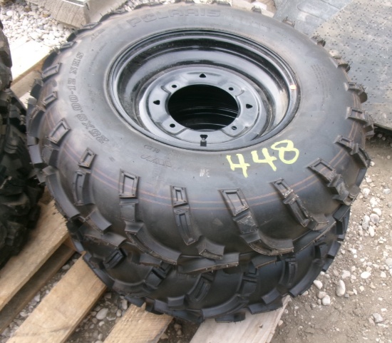 2 NEW-25 X 8-12 on POLARIS RIMS