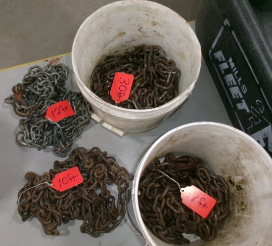 1/4" LOG CHAINS: 10', 12', 18' & 30'