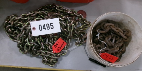 14' X 5/16" & 24' X 3/8" LOG CHAINS