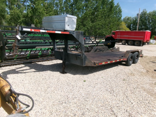 2006 HMDE (Hydra Mac built) 102" X 18' TANDEM AXLE, GOOSENECK TRAILER, 10,000 # axles