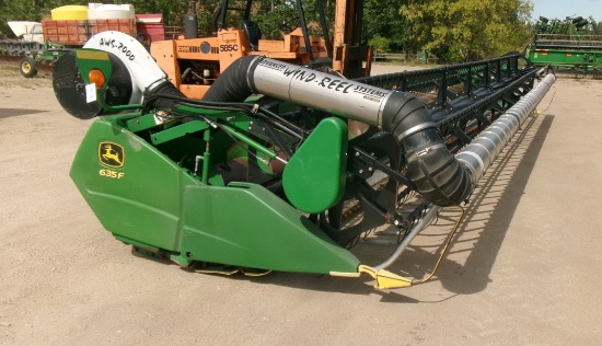 JOHN DEERE 635F FLEX HEAD w / AIR BAR
