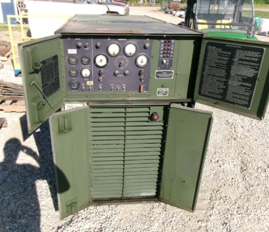 30 KW MILITARY GENERATOR, White diesel D298EP, totally enclosed, 1,288 hrs