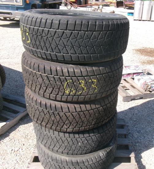 5-BRIDGESTONE P255/ 55 R 20 TIRES (5 X YOUR BID )