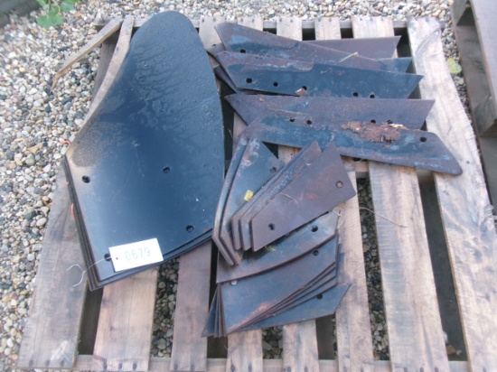 4 MOLDBOARDS, 11 SHINS, & 6 PLOW LAYS-all John Deere