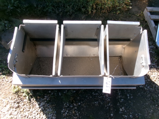 TRIPLE BAG ALUMINUM GRASS CATCHER FOR JOHN DEERE X700 SERIES RIDER