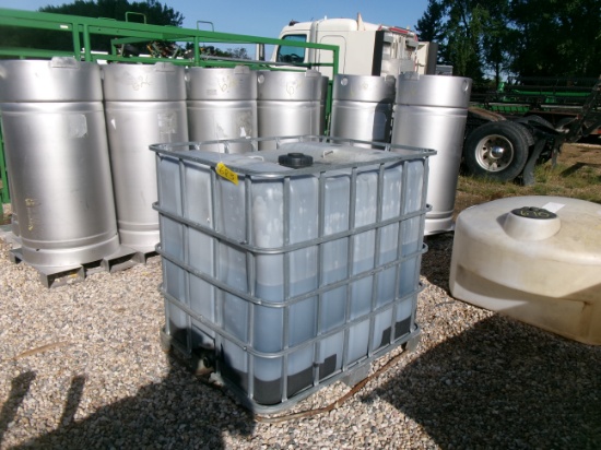 1/2 POLY TOTE of USED OIL