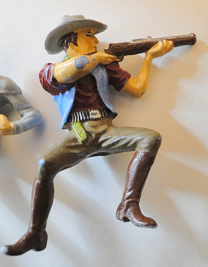 Figurine Elastolin Old Shatterhand – Cavalerie Allemande, échelle 1:32 (60mm), Très Bel état