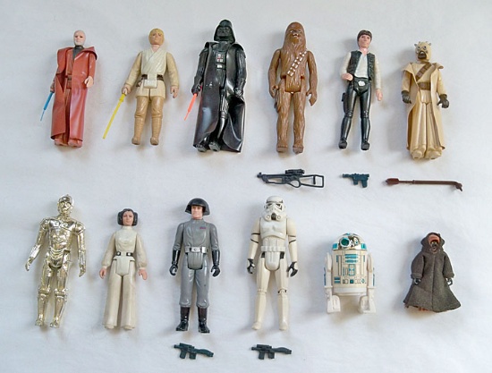 First 12 Star Wars Action Figures, 3.75", 1977