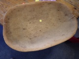 Wooden dough bowl