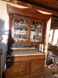 Tiger oak sideboard