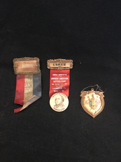 Antique Republican Badges