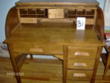 Oak, Barrel top youth desk