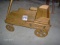 small oak box wagon