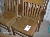 (4) wooden chairs