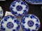 Mercer Flow Blue  Dinner Plates (3)