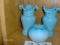 Ruffled Edge Fenton Vases