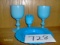3 Goblets & Candy Dish