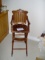 Antique Wooden Adjustable  High Chair