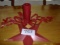 Metal Centerpiece & Star (Red)