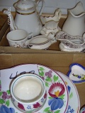 Teapots, Pitchers & Plates (2 boxes)