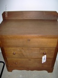 Walnut 3 Drawer Wash Stand